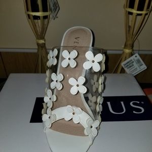 White 4inch heel sandels